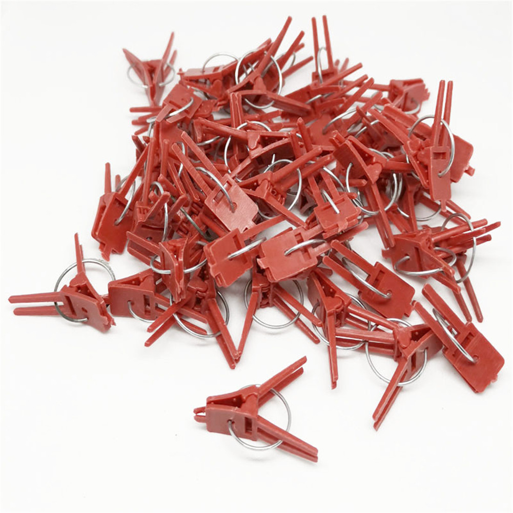 Clips de greffage en plastique pour plantes de jardin, 50 pièces, pince Anti-chute pour concombre, aubergine et pastèque, bouche ronde et plate