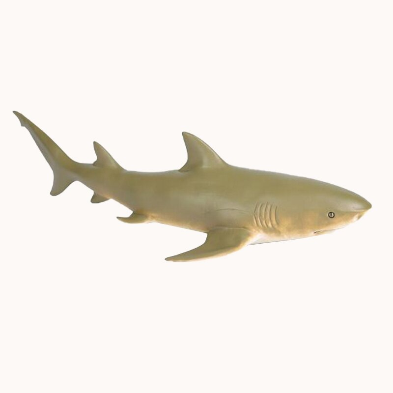 2Pcs Simulatie Marine Animal Model Zachte Citroen Shark Ornamenten: Default Title