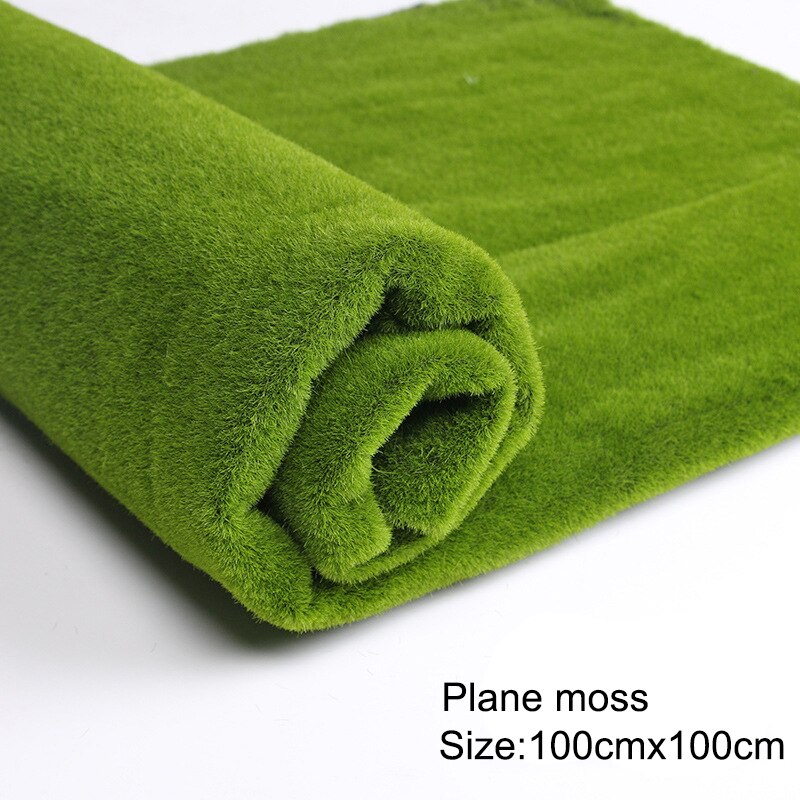 100cm simulering grøn plante væg mos græstørv simulering grøn plante scene vindue display diy mini have mikro øko dekoration: G