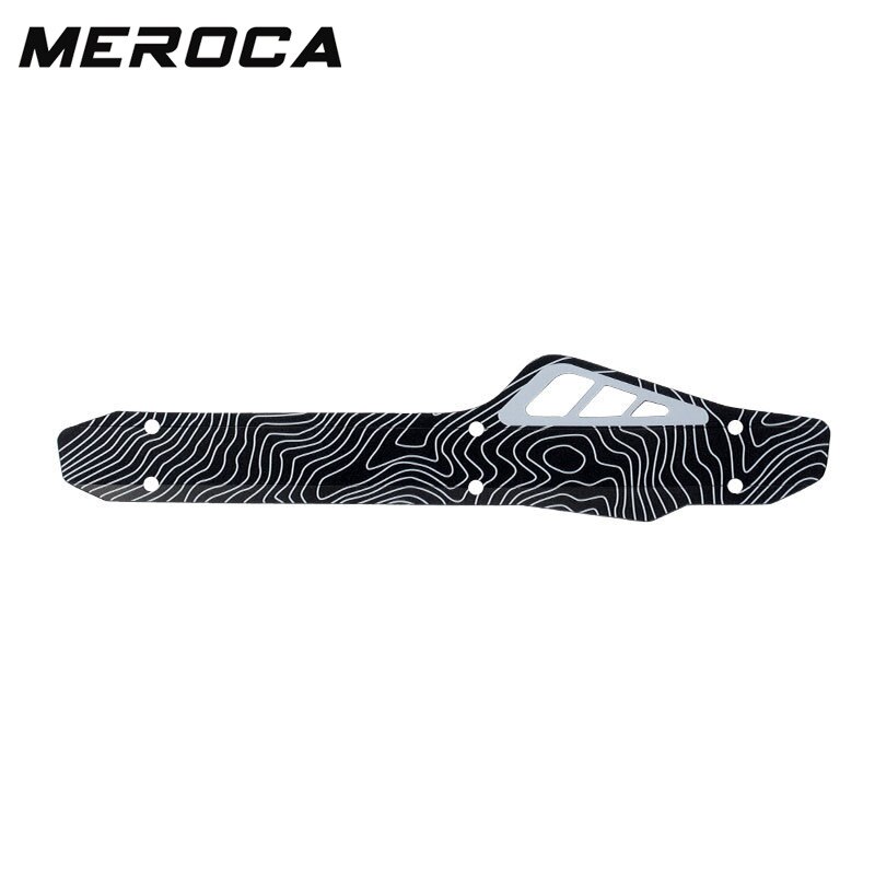 MEROCA Folding Bike Guard Chain Sticker Protective Cover Frame Protection Plate Bicycle Iamok Anti-collision Strip: Black