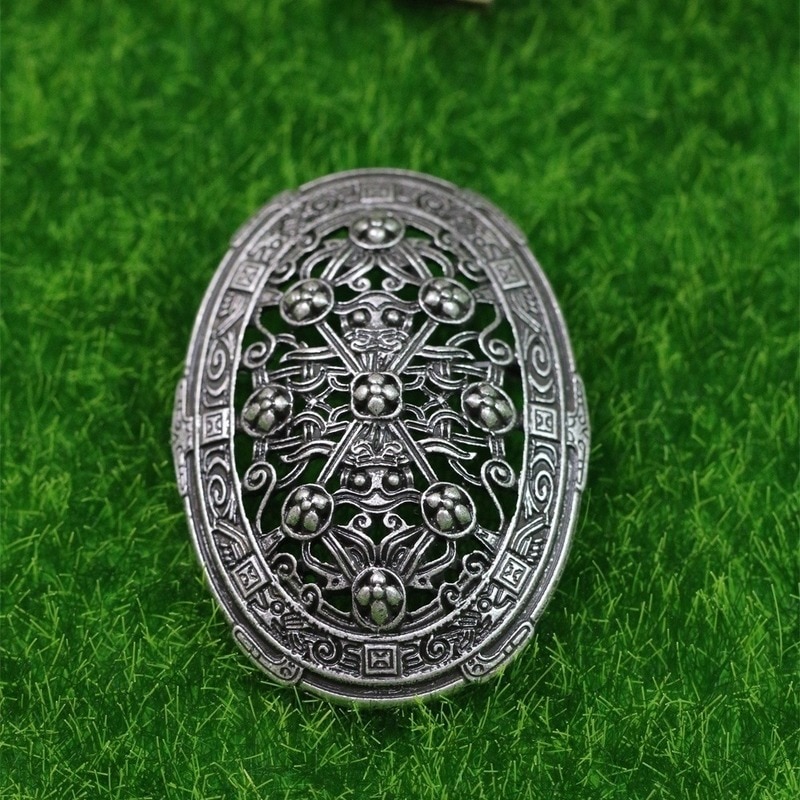 Vintage Nordic Amulet Fibula Set Broches Zweden Scandinavische Viking Sieraden
