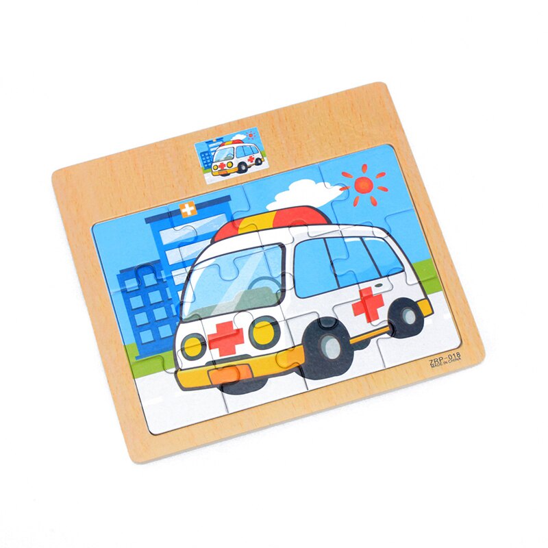 Bambino Giocattoli di Legno 3D Jigsaw Puzzle Di Cartone Animato Animale/Veicolo/Oceano/Dinosaur Puzzle Bus Puzzle Intelligenza Educativo Di Natale