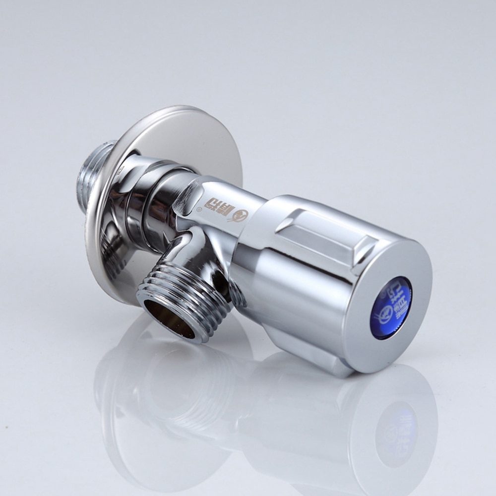 1/2" male Brass Chrome Bathroom&Kitchen Angle Stop Valve Filling valves and cold THREE WAY VALVE