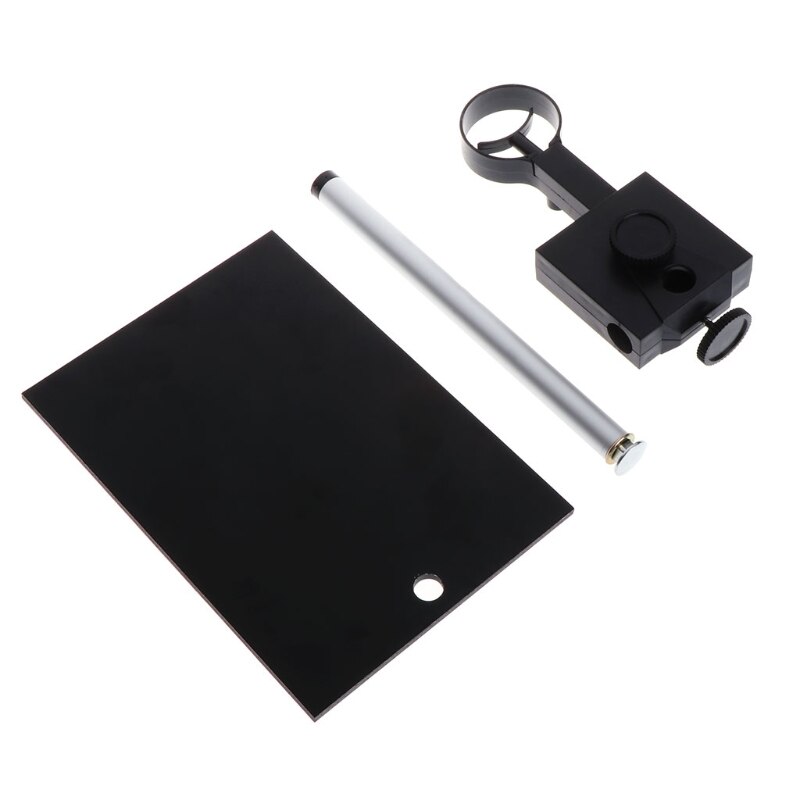Aluminum Alloy Microscope Stand Portable Up and Down Adjustable Manual Focus Digital USB Electronic Microscope Holder Stand
