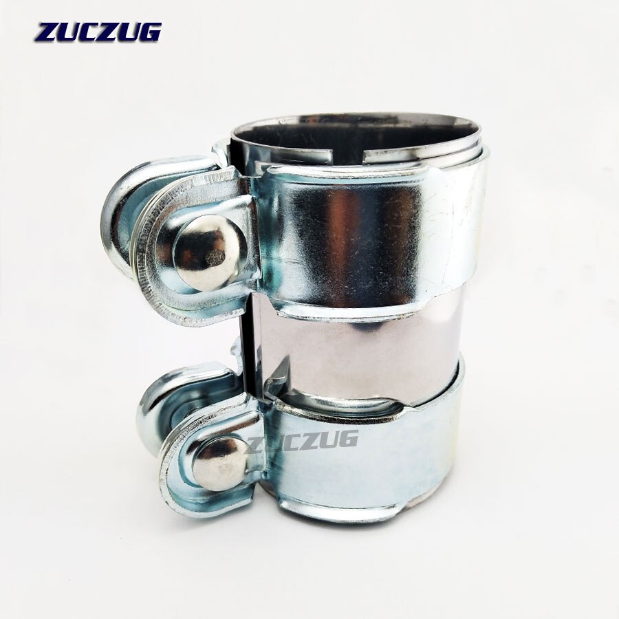 2.0 inch Stainless Exhaust Sleeve Butt Joint Clamp Exhaust OD Pipe Sleeve Coupler Step Clamps