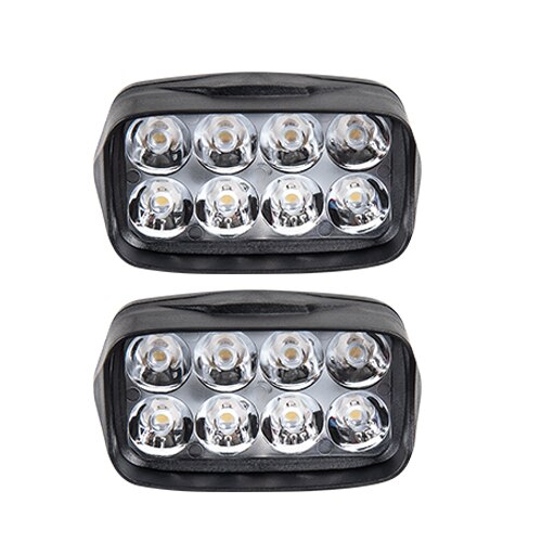 Led Bar Licht Koplamp Voor Auto Motor Tractor Boot Off Road 4WD 16LED Truck Suv Atv Mistlichten Lamp 12V 24V: 2Pcs 8Led