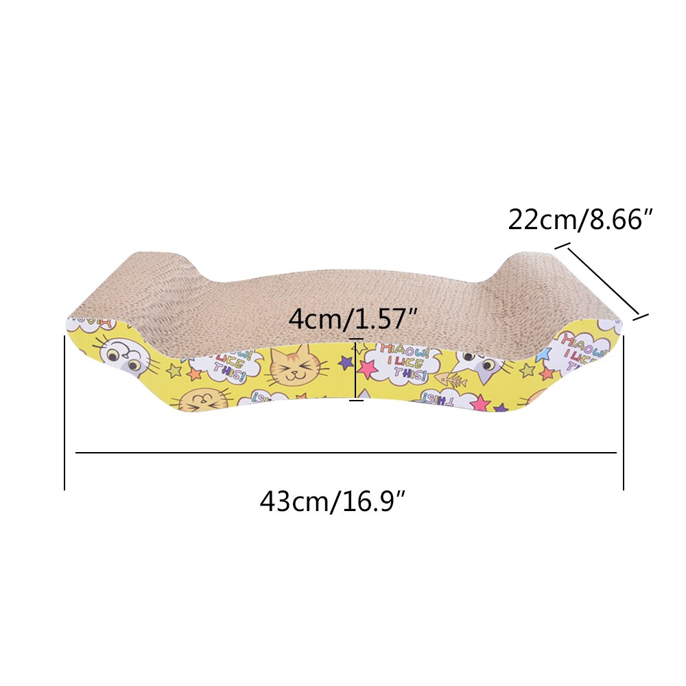 Rascador de papel corrugado para gato duradero, rascador para gatos, rascador para gatos, rascador para juegos de gatos domésticos: E and 1pc gift