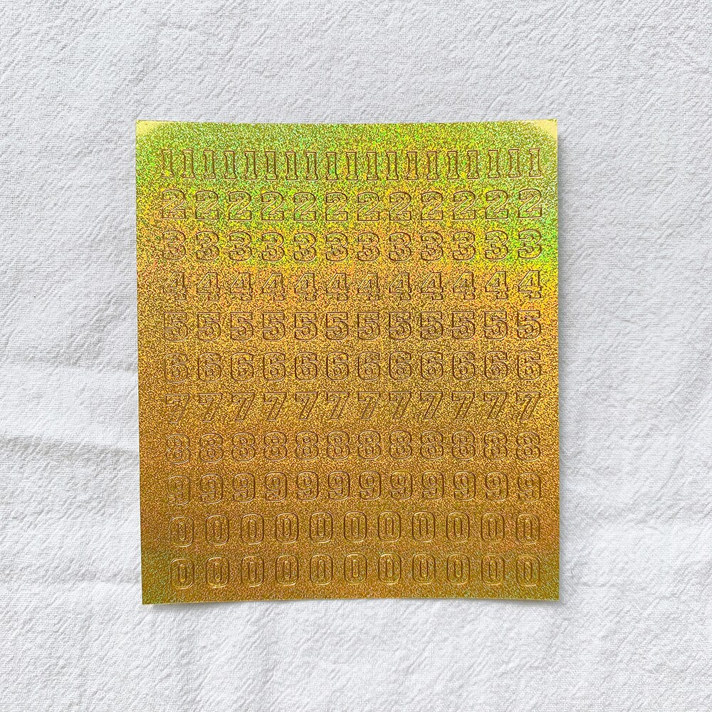 Glitter Alphabet Sticker Korean Aesthetic Sticker For K-pop Toploader Decor DIY Scrapbooking Journal Diary Supplies Stationery: 10