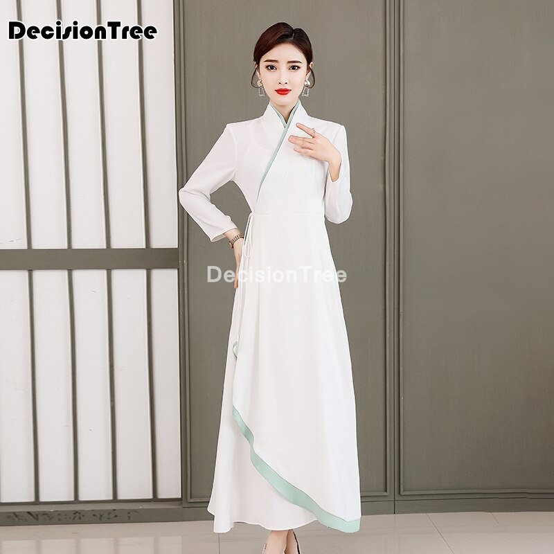 Verbeterde Cheongsam Chinese Klassieke Vrouwen Qipao Novelty Lange Jurk Avondfeest Jurk Elegante Chinese Jurk