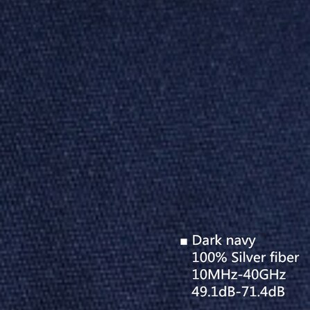 Anti-radiation male and female computer room anti-microwave electromagnetic radiationcoveranti-electromagnetic shoe cover: Dark navy Ag / XL