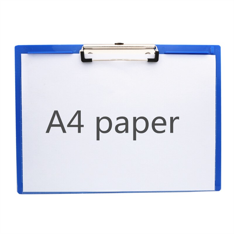Clipe de papel para desenho a4 horizontal, clipe de plástico grosso para escrita e escritório