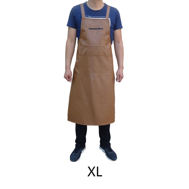 Cuir coréen imperméable et tablier de cuisine, salopette en PU, pour usage domestique, pour hommes et femmes: Blown XL