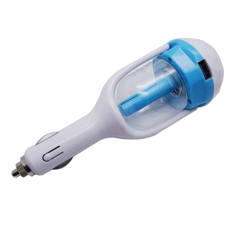 Mini Car Humidifier Air Purifier Filter Home Allergies Smoke Dust Deodorization Mold Pollen Air Cleaner for Bedroom: Blue