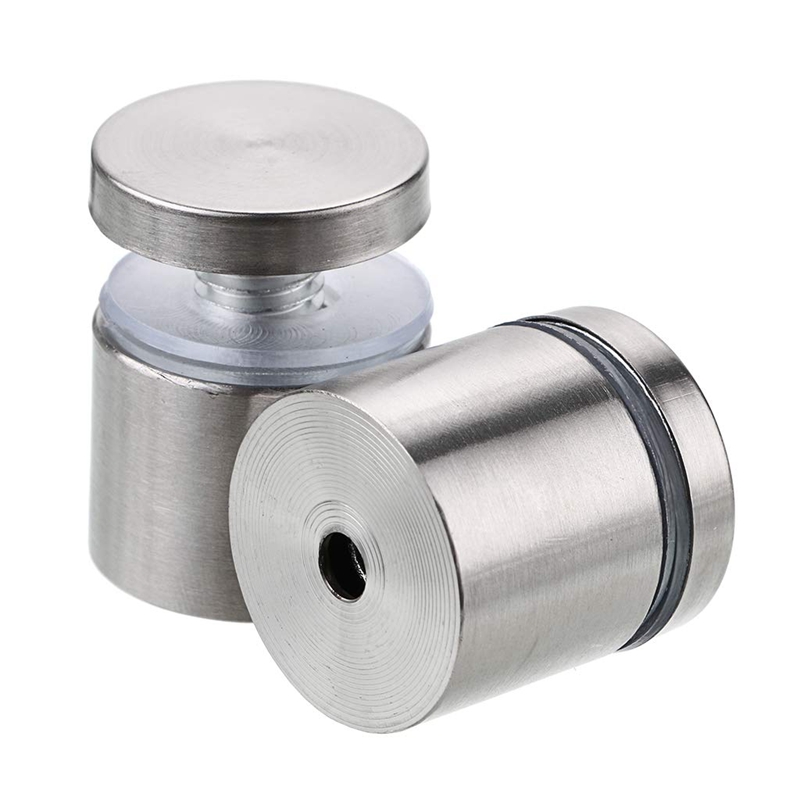 24 PCS Standoffs Screws 1 X 1 Inch Stainless Steel Sign Standoff Nails Wall Mounted Mounting Hardware For Acrylic Glass