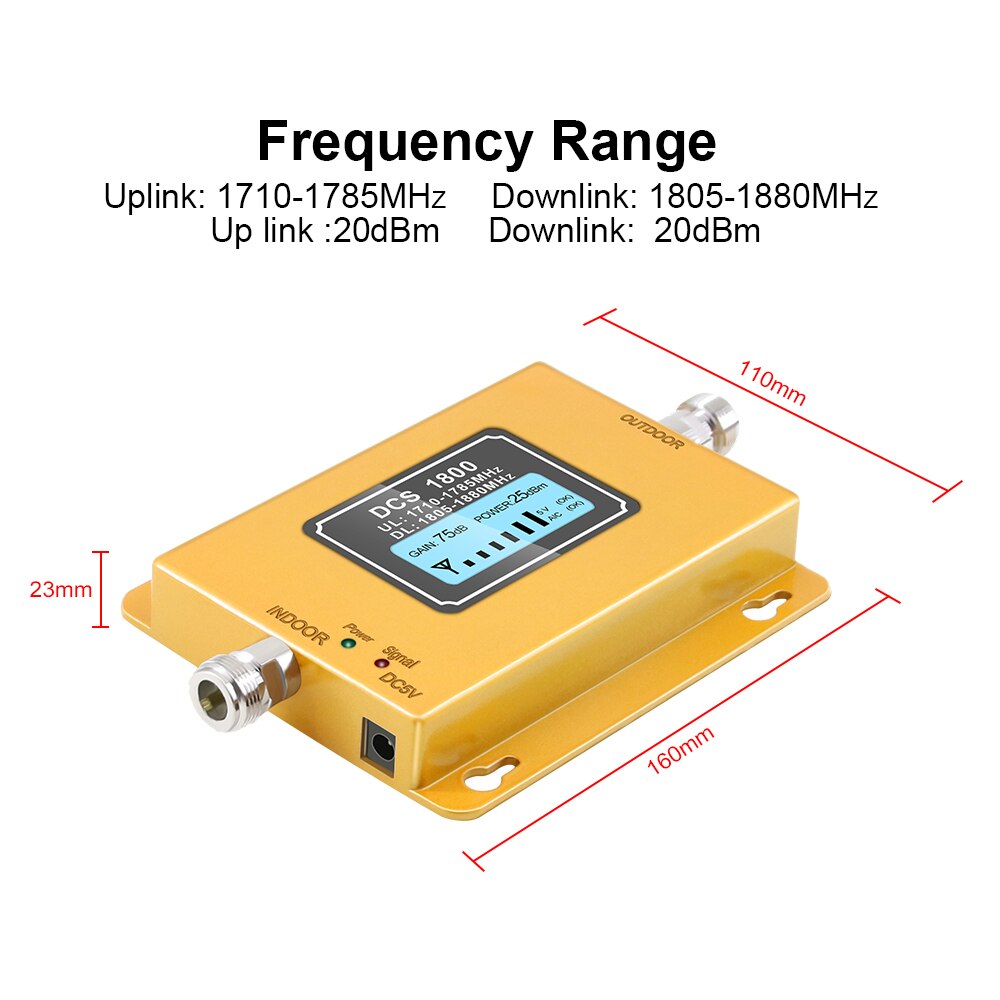 Impulsionador de lcd lte 1800, móvel com display de lcd, 2g/4g lte, dcs 1800mhz amplificador de telefone gsm, impulsionador de sinal