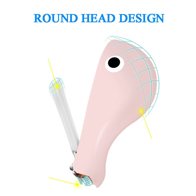 Dolfijnen nagelschaartje, veiligheidsnagelknipper, babytrimmer, mini-manicuresnijder, schattige dolfijnpatroon babyschaar 2 bij 034