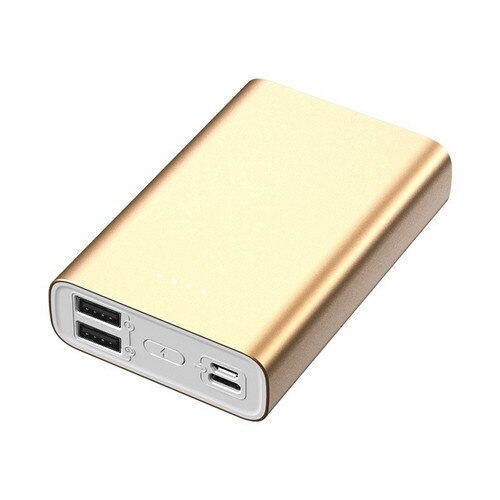 Mini batterie externe Portable de grande capacité 80000mAh, avec lampe de poche, 2usb, charge rapide, batterie externe pour IPhone Xiaomi Samsung: Gold