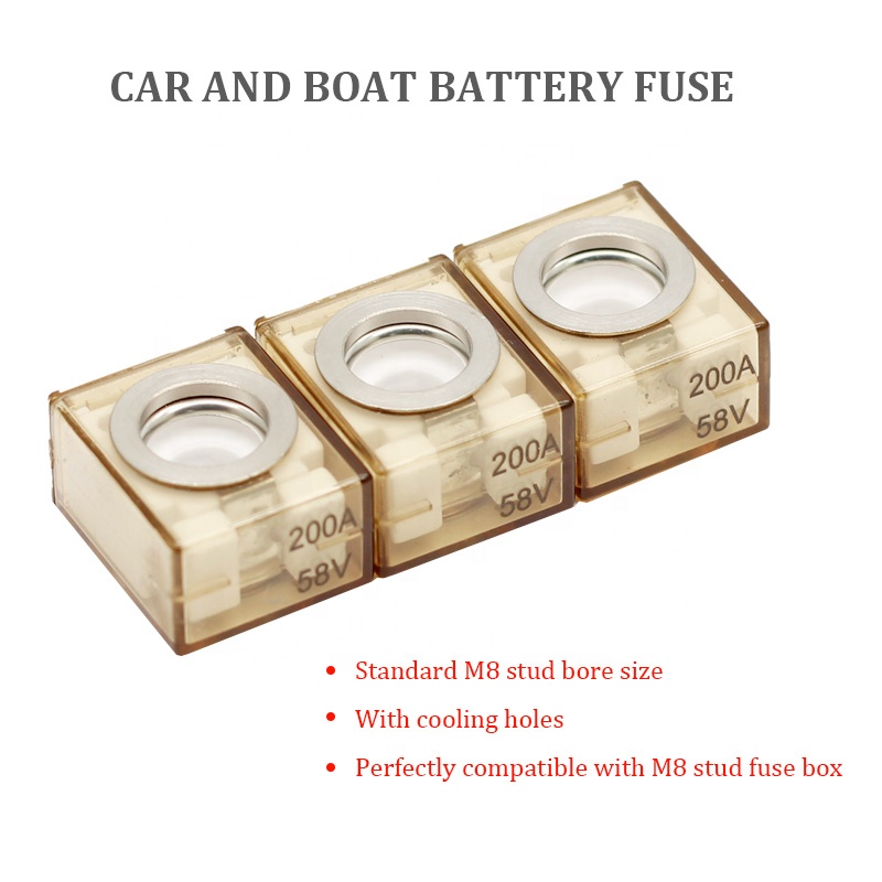 Battery Terminal Series Fuses 100A 200A 300A 400A 500A Rated Battery Fuse Compatible with BoatRV for Terminal Fuse Box CBBF-MB