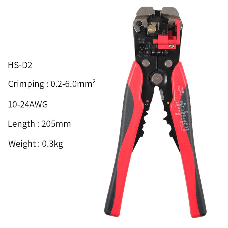 HSC8 6-4A Wire connector crimper Crimp Plier Kit Crimping Tools For Tube Terminals + Wire Stripper Crimping Pliers Set