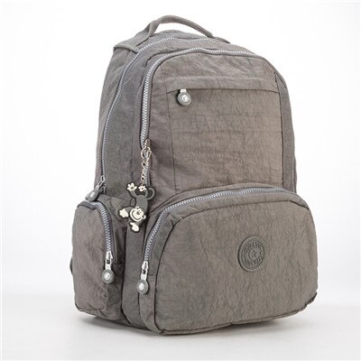 Tegaote Rugzak Vrouwen School Rugzak Voor Tiener Meisje Mochila Escolar Toevallige Nylon Reistas Rugzak Voor Laptop Sleutelhanger: gray