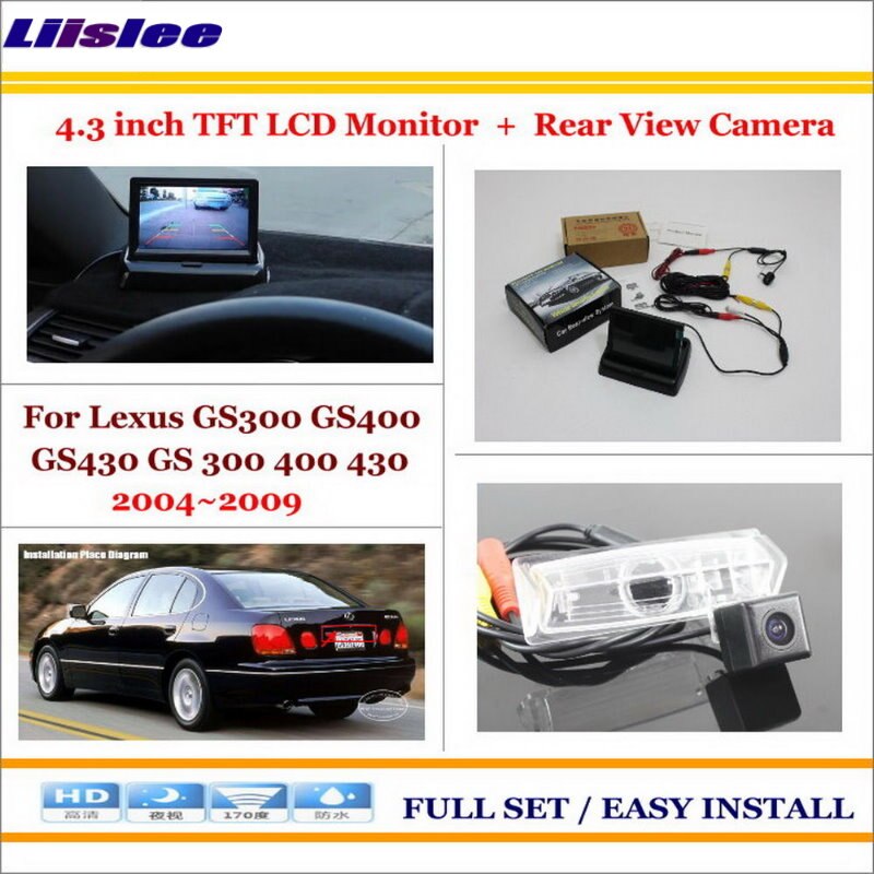 Auto Camera Voor Lexus GS300 GS400 GS430 Auto Achteruitrijcamera Back Up 4.3 "Lcd Monitor Parking Assistance System