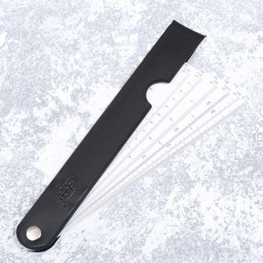 Folding Sector Ruler Multifunctional Scale Ruler Student Drawing Painting Art Supplies (White)