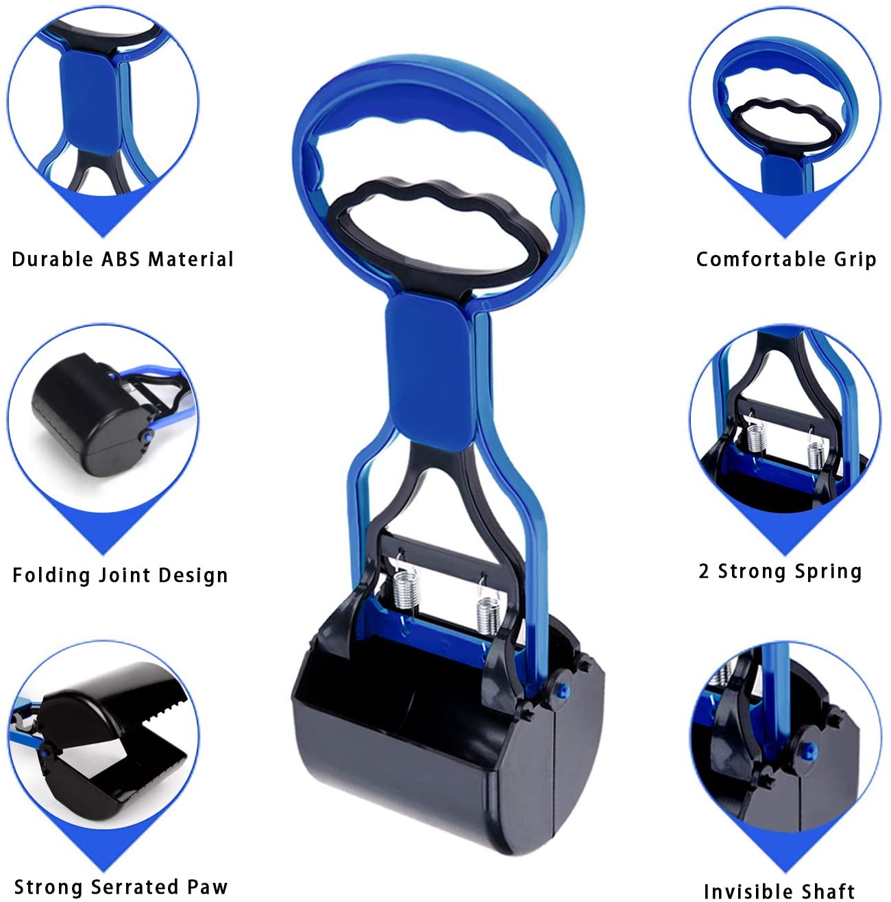 Pet Dog Poop Scooper Dispenser Travel Pooper Scooper Poop Scoop Clean Animal Waste Picker Cleaning Tools Pet Products