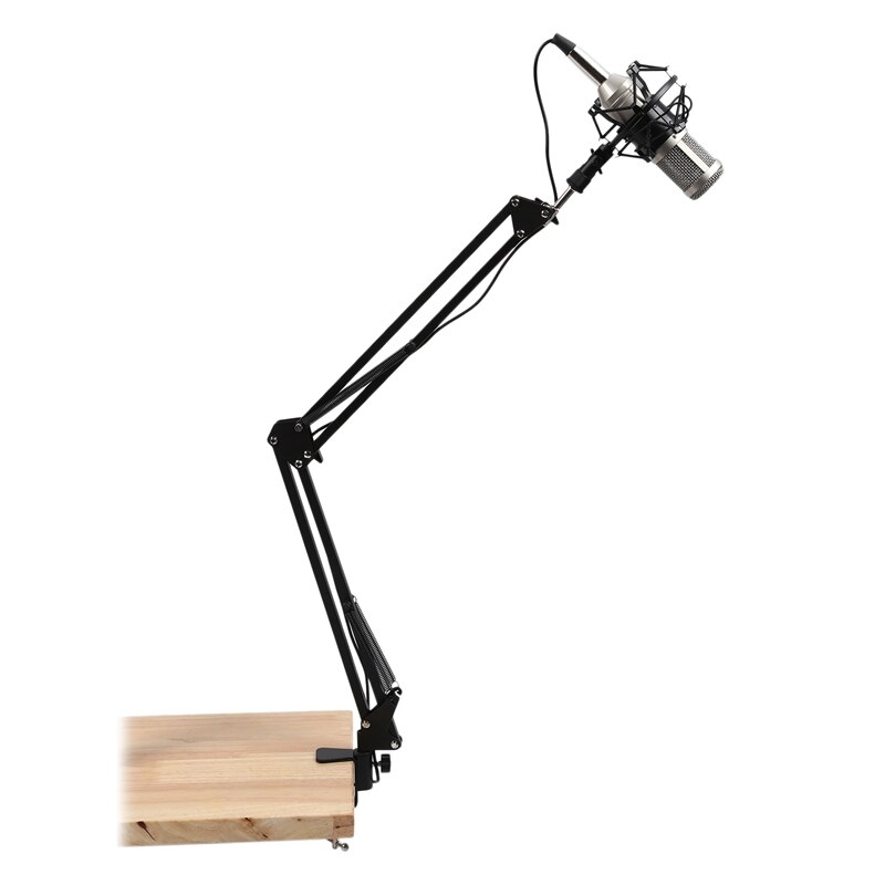 Soporte de micrófono de escritorio , brazo de tijera de suspensión, abrazadera de montaje de mesa para Samson Blue Yeti Snowball