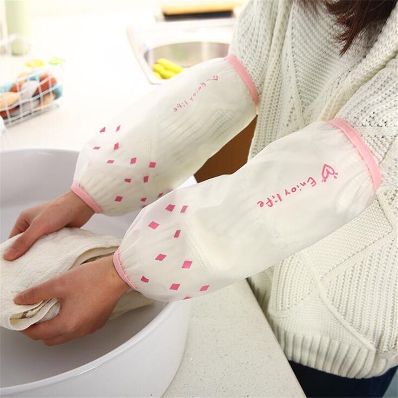 Offre spéciale multicolore en option nettoyage à domicile impression étanche manchette transparente anti-encrassement manches de protection longue oversleeve
