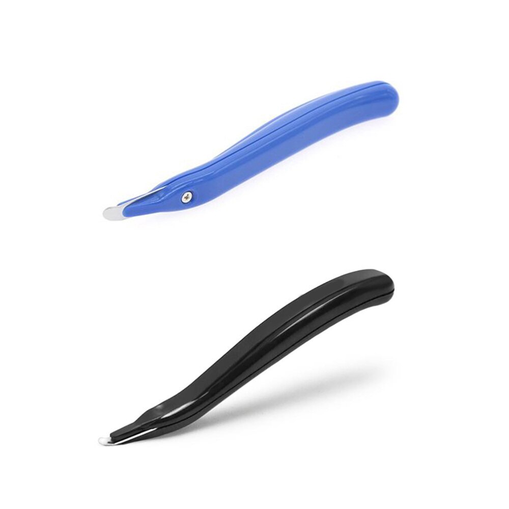 2pcs Universal Needle Remover Labor Saving Staple Remover Handheld Nail Puller (Blue and Black)