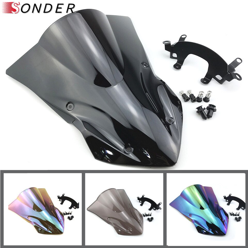 Windshield Windscreen for Kawasaki Z900 Parts Motorcycle Double Bubble Z 900 17 18 19 Screen accessories
