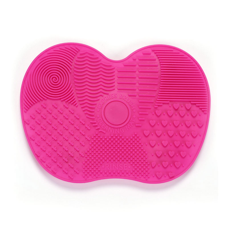 Siliconen borstelreiniger Cosmetische make-up Wasborstel Gel Reinigingsmat Foundation Make-upborstelreiniger Pad Scrubbe Board: green