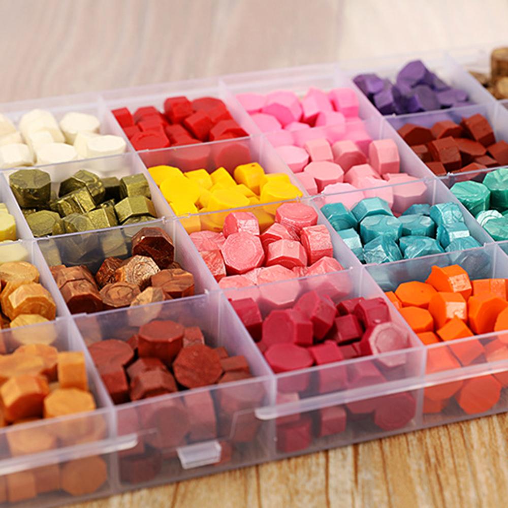 Ensemble de comprimés de cire à sceller, 200/400/700 pièces, avec tampon pour sceller une cuillère, décoration pour Scrapbooking, cachetage d'invitation de mariage