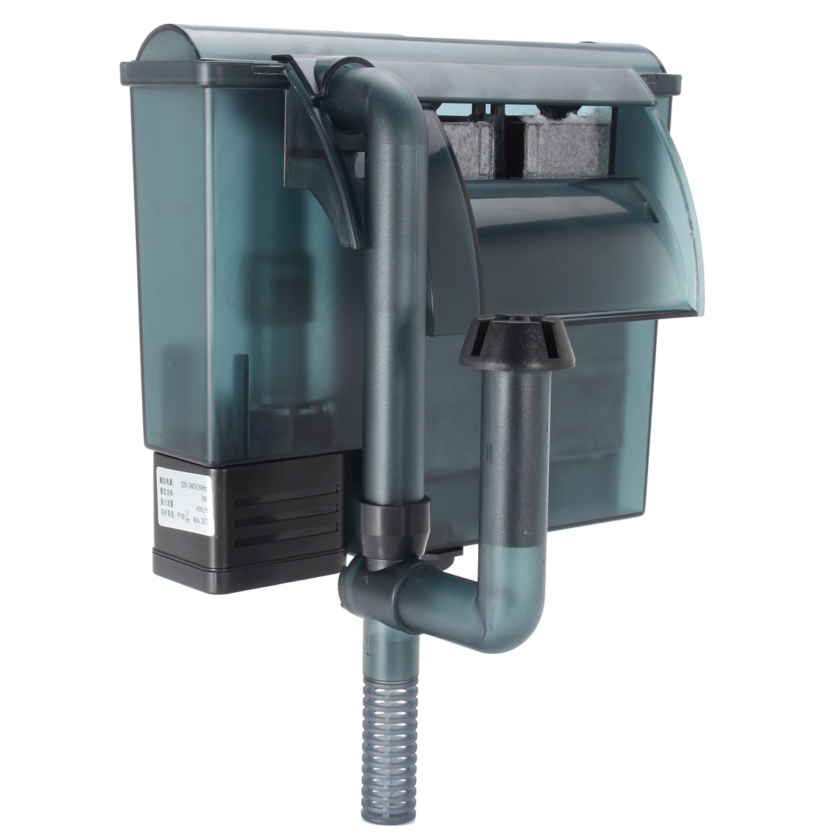 Akvarie akvarium hængende filter overflade skimmer ekstern fjerner filtreringsværktøj akvarie filter tilbehør 220v 2w/5w/6w