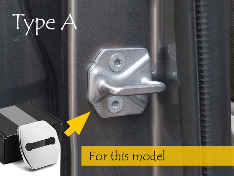 Door Lock Cover Caps Protective Car-styling Stainless Steel For Volvo V40 V50 V60 V70 V90 S40 S80 S90 XC40 XC60 XC70 XC90