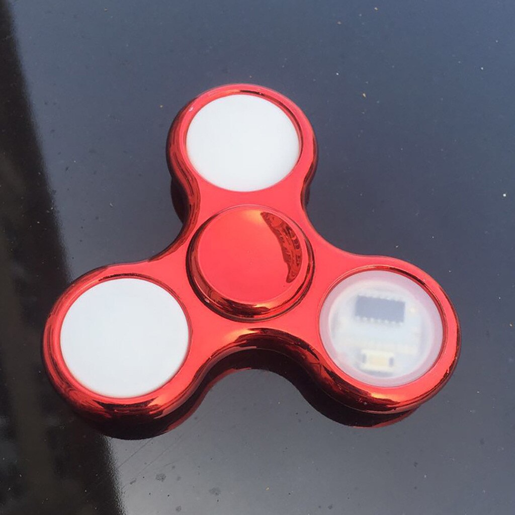 6 Kleuren Led Lichtgevende Fidget Spinner Veranderingen Hand Spinner Golw In Het Donker Stress Relief Speelgoed Voor Kids