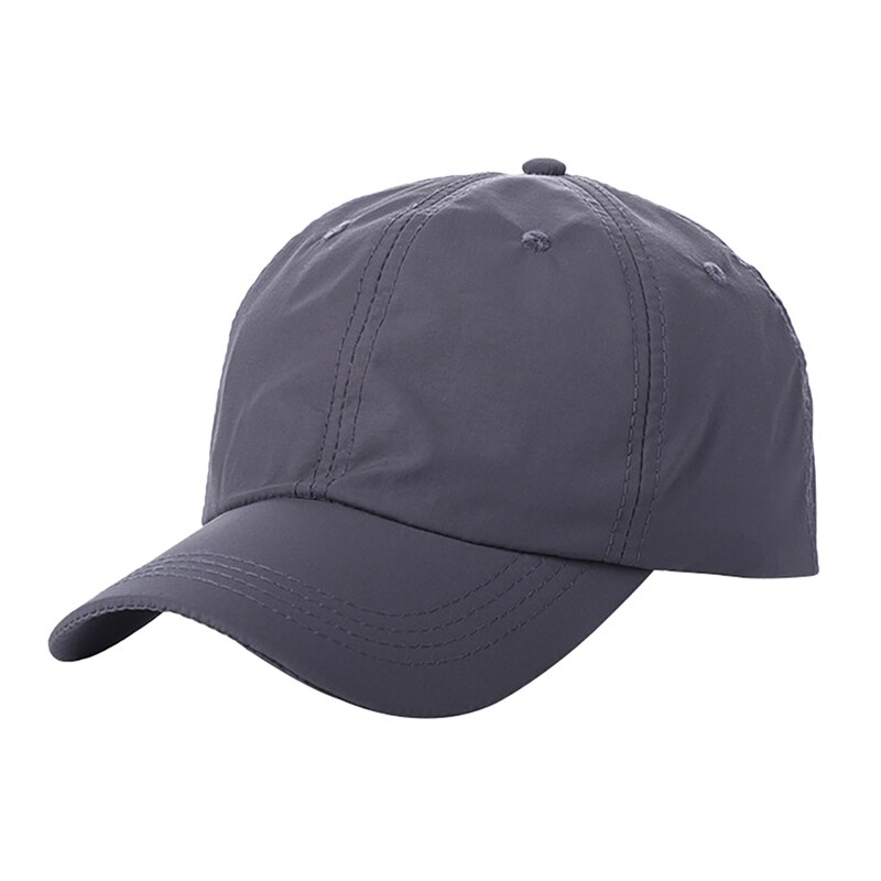 Uomini Donne Berretto da baseball di proprietà Del Cappello Del suola Maglia Sottile Portatile Presto asciutto Campeggio golf tennis Cappello di sport Cappellini Da tennis 2020: Grigio