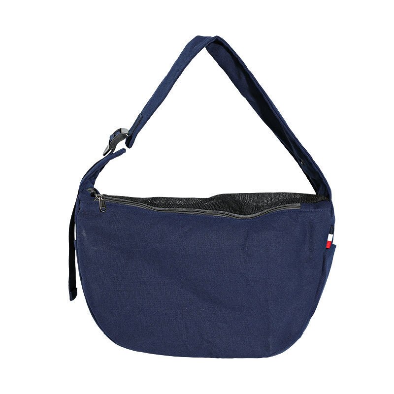 Kleine Haustier Atmungsaktives Gittergewebe eins-schulter Diagonale Tasche Tragbare Reisen Rucksack Träger für Katze Hund Träger Handtasche Welpen Kätzchen: Blau