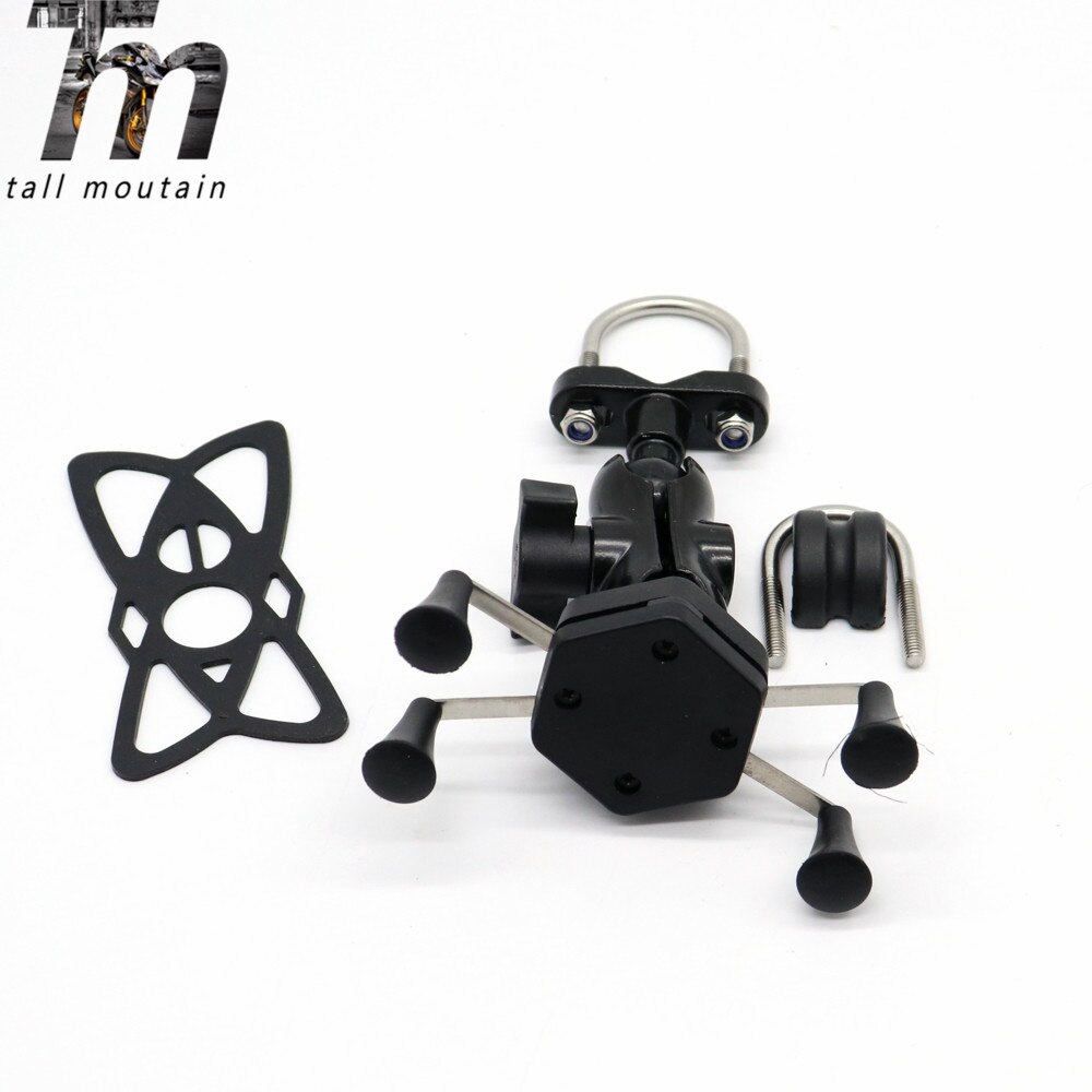 X-Grip Phone Holder USB Charger For Bajaj Pulsar 200 NS / Dominar 400 Motorcycle GPS Navigation Mount Bracket
