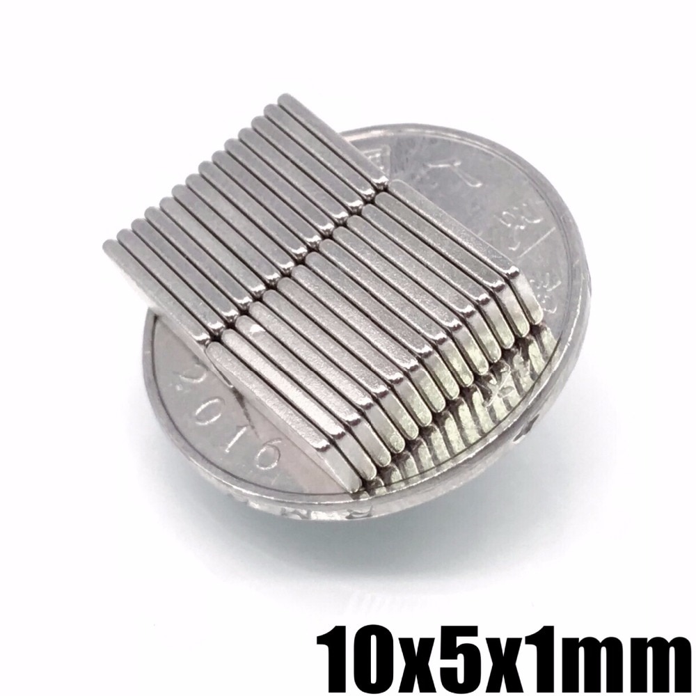 20/50/100/200 stuks 10x5x1mm Zeldzame Aarde N35 Voor Craft Modellen kleine Ronde 10*5*1 Koelkast Magneten Super Sterke Neodynium Magneet