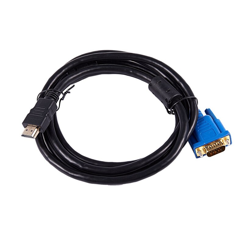 1.8M HDTV HDMI Male to VGA Adapter Cable Video Cable Connectors & Mini 4 Ports 2.0 USB HUB Splitter Adapter