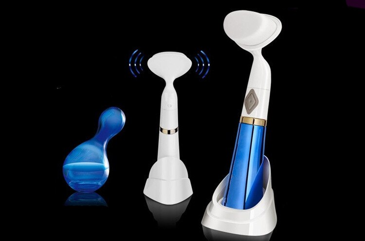 Ultra sonic Gezicht Brush Eletrical Gezichtsreiniging Tool Machine Facial Borstel Porie sonic Cleanser Rood Goud Blauw Wit 4 Kleur