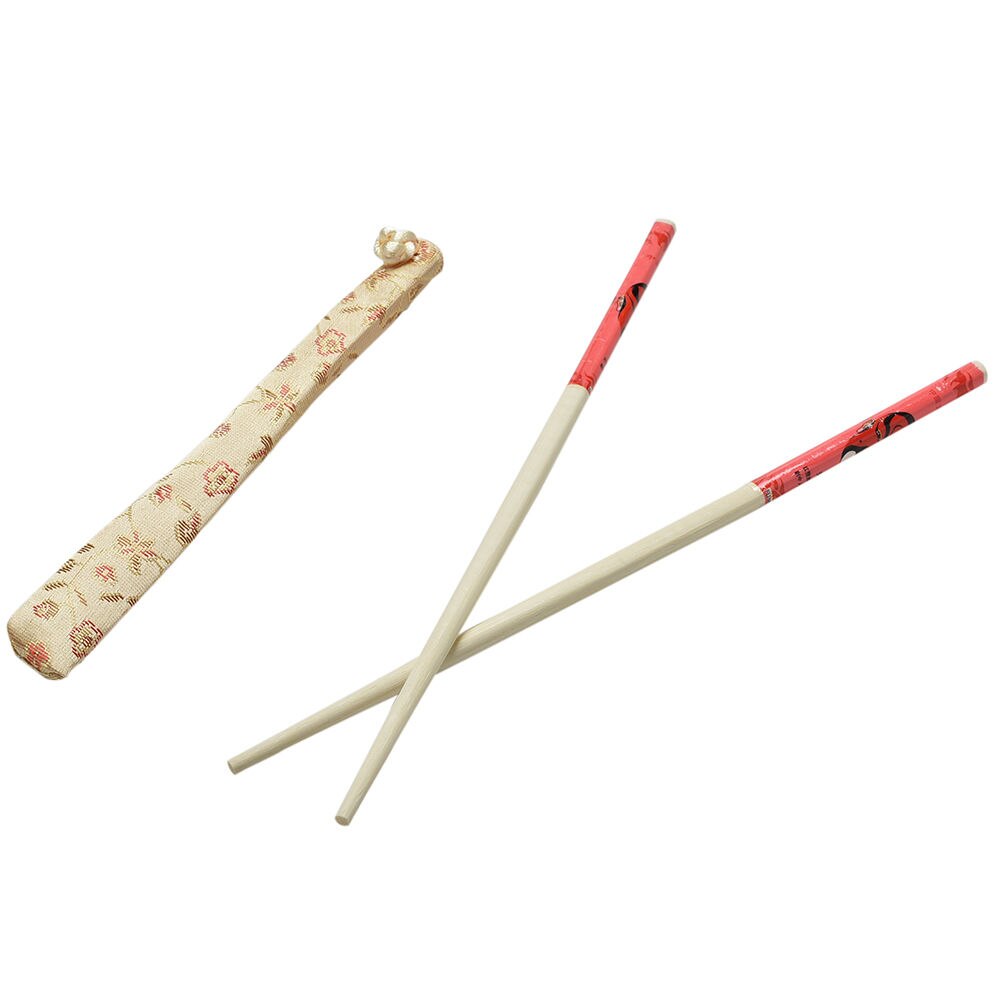 1 Paare Natürliche Bambus Stäbchen Hashi Individuelle Klassische Gewickelt Traditionellen Jahrgang bunte Handgemachte Chinesische Abendessen 24cm