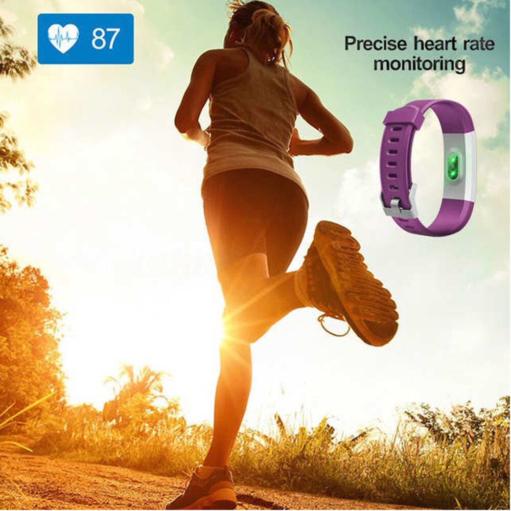 Oloey Health Bracelet Heart Rate/Blood Pressure/Pedometer Smart Band Fitness Tracker Wristband Mi Band 3 fit bit Smart Watch Men