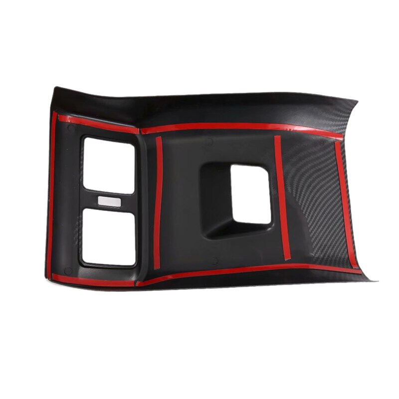 Car Air Conditioning Vent Outlet Cover Trim Armrest Box All Inclusive Rear for Toyota Rav4 Rav 4 Carbon Fiber Style Ca