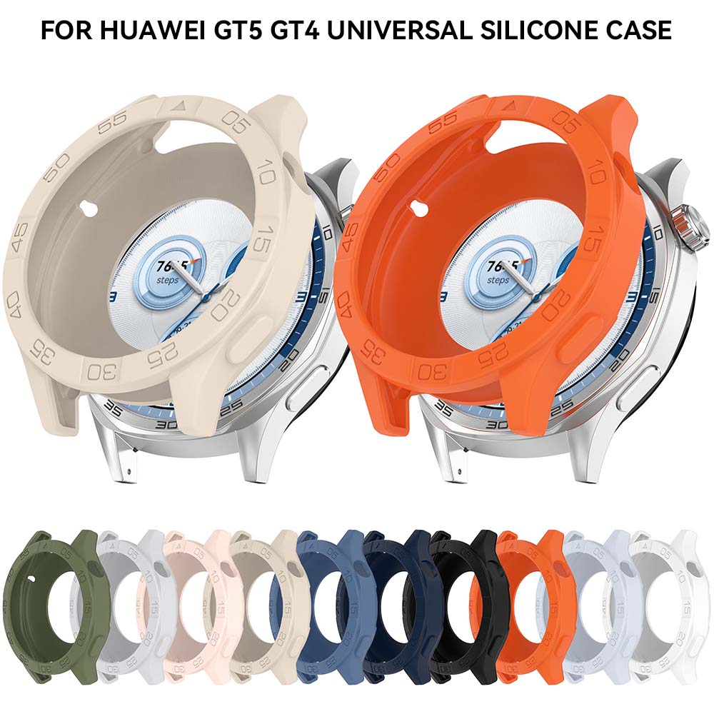 Silicone Case Cover For Huawei GT5 46MM / GT4 46MM Soft Protector Bumper Cases For Huawei GT5 Pro 46MM Watch Accessories