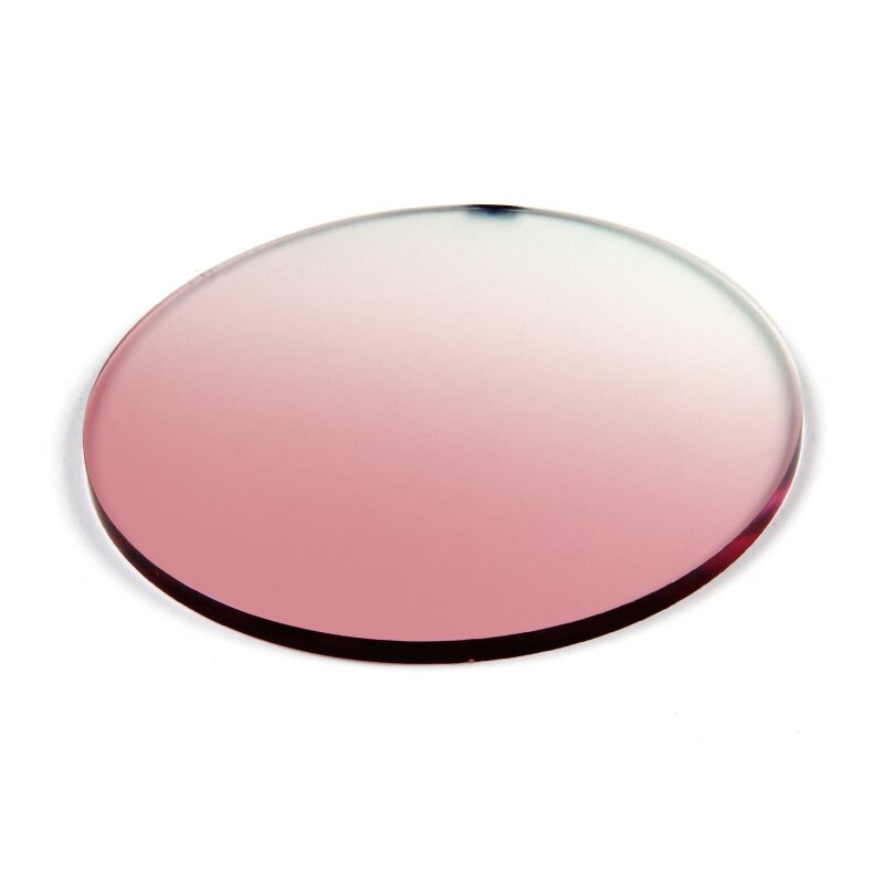 Toketorism Anti Reflective Prescription Lenses Anti UV Gradient Tint Lens for Glasses Frame and Trimming Rimless Sunglass: Gradient red