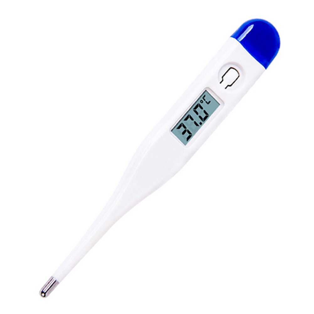 Digital elektronisk lcd-termometer voksen underarm mund kropsfeber husstandstemperatur måleværktøj blødt hoved baby voksen: E