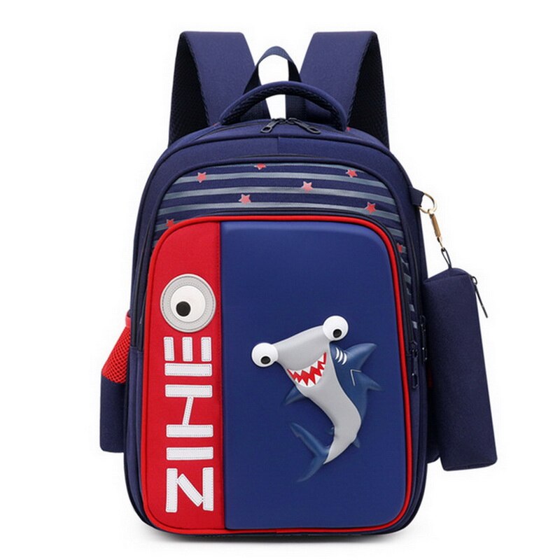 3D Flamingo sacs d'école pour filles garçons dessin animé requin sac à dos enfants sacs à dos orthopédiques mochila escolar Grade 3 5: 1