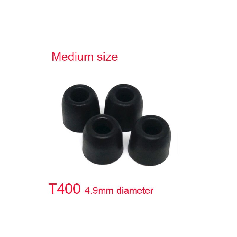 2Pair Memory Foam Ear Tips T500 (L M S) 4.9mm Caliber Ear Pads/Cap Sponge Eartips For In-ear Headphones Tips Headset Accessories: BROWN
